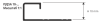 PJQSA 10-SL04 Профиль PROJOLLY SQUARE H= 10 мм, алюминий STONE LINE, цвет stone песок, длина 2700 мм